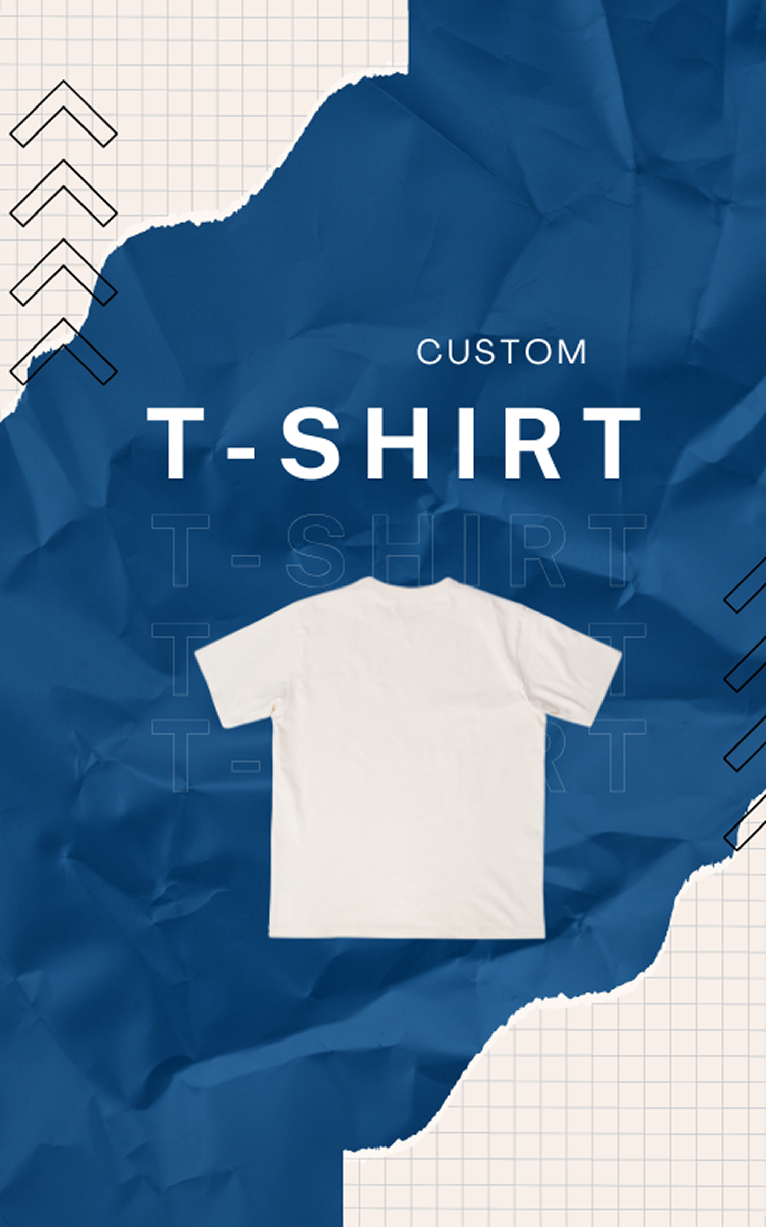 Blue and White T-shirt Products Sale Instagram Post