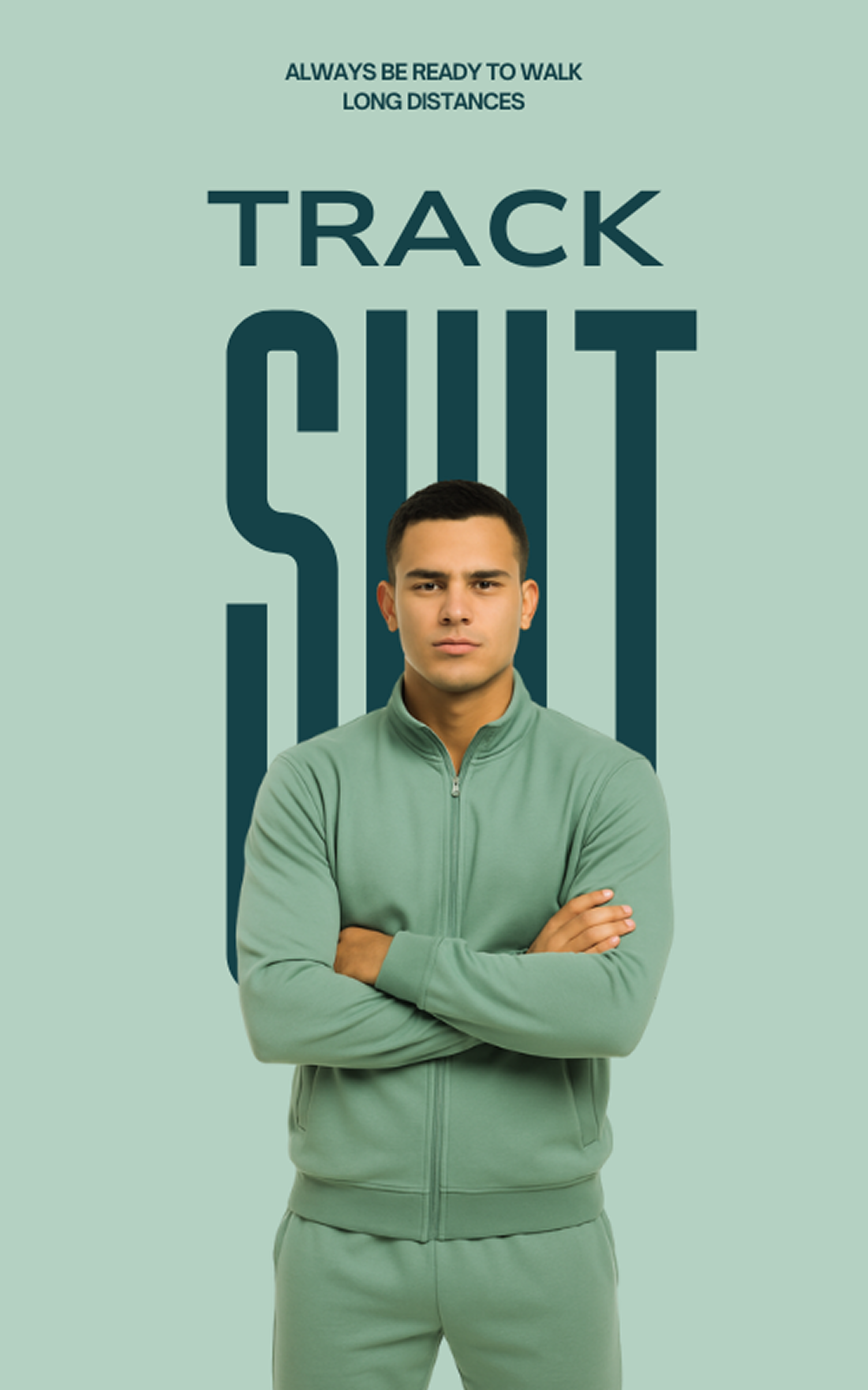 Teal and White Modern Fashion Poster